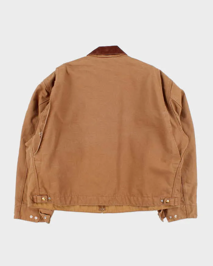 Vintage 2000s Brown Carhartt J01 Detroit Workwear Jacket - XXXL sold by Rokit product image thumbnail 2