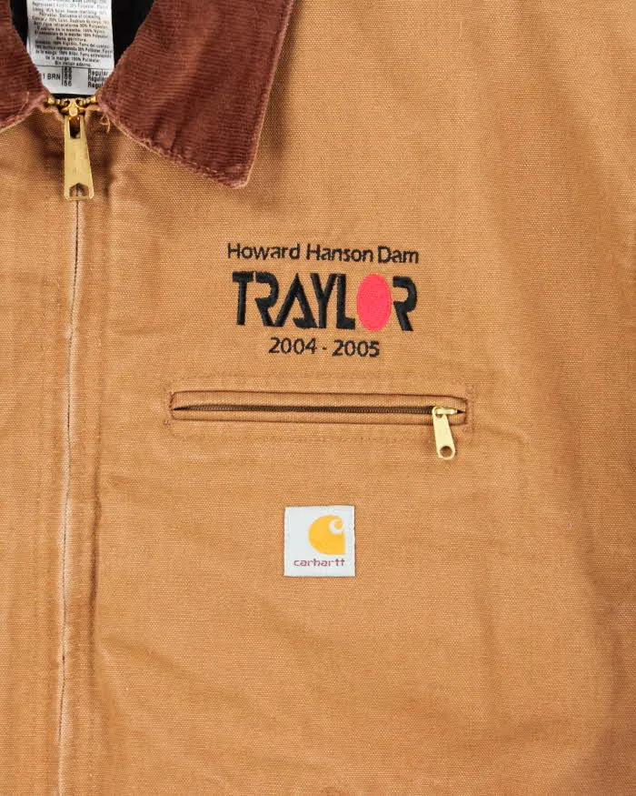 Vintage 2000s Brown Carhartt J01 Detroit Workwear Jacket - XXXL sold by Rokit product image thumbnail 4