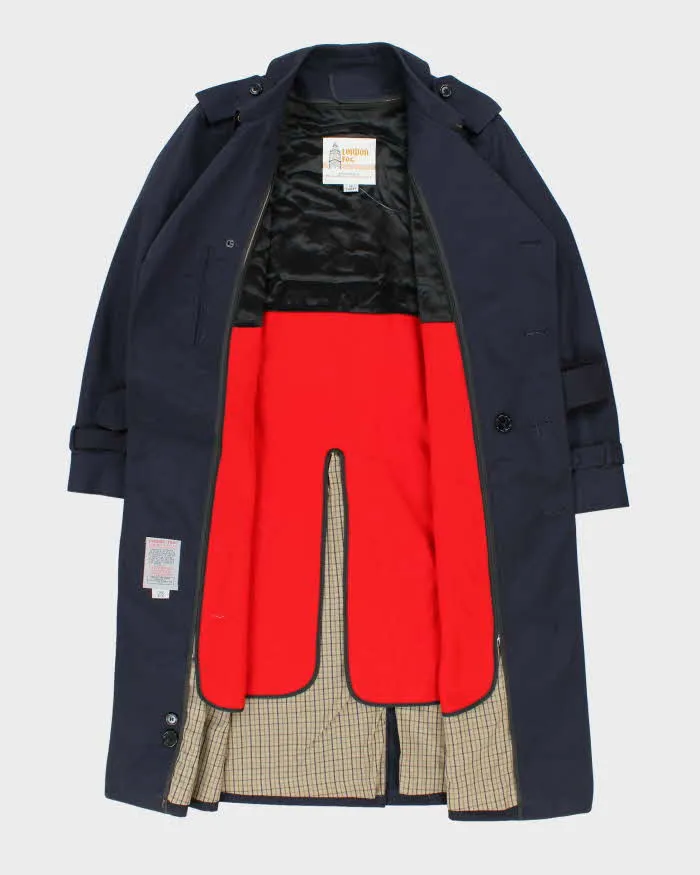 Vintage 1980s London Fog Navy Insulated Trench Coat - S sold by Rokit product image thumbnail 5