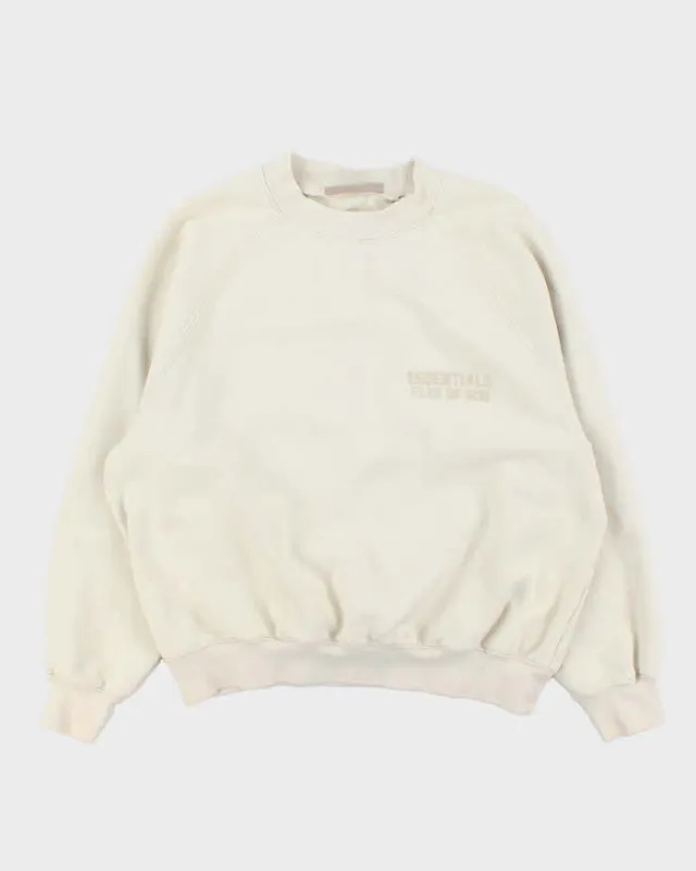 Fear of God Essentials Cream Oversized Sweatshirt - S sold by Rokit