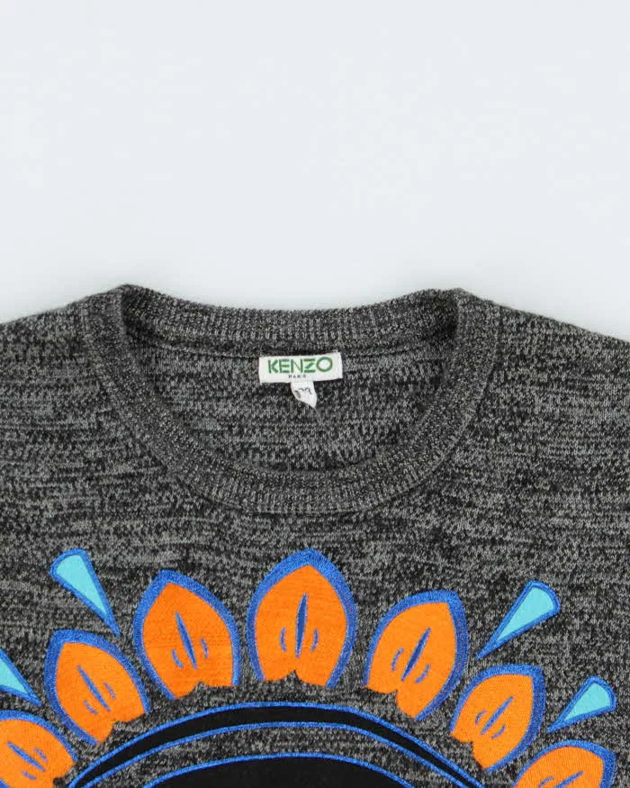 Vintage Kenzo Wool Blend Embroidered Eye Jumper - M sold by Rokit product image thumbnail 3