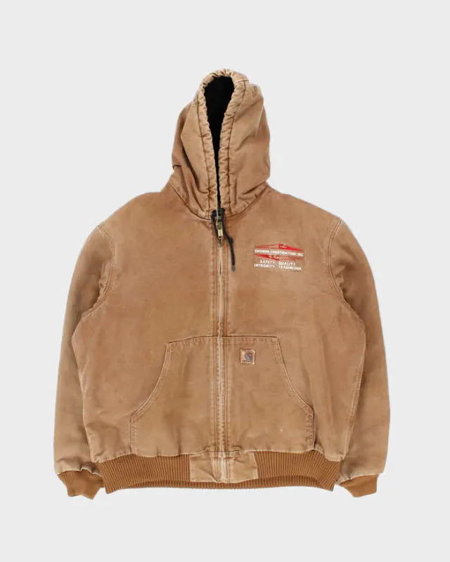 Vintage 00s Carhartt J130 Quilted Oversized Hooded Workwear Jacket - L sold by Rokit