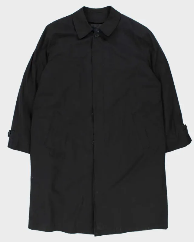 Vintage 00s Black London Fog Insulated Oversized Mac Coat - L sold by Rokit