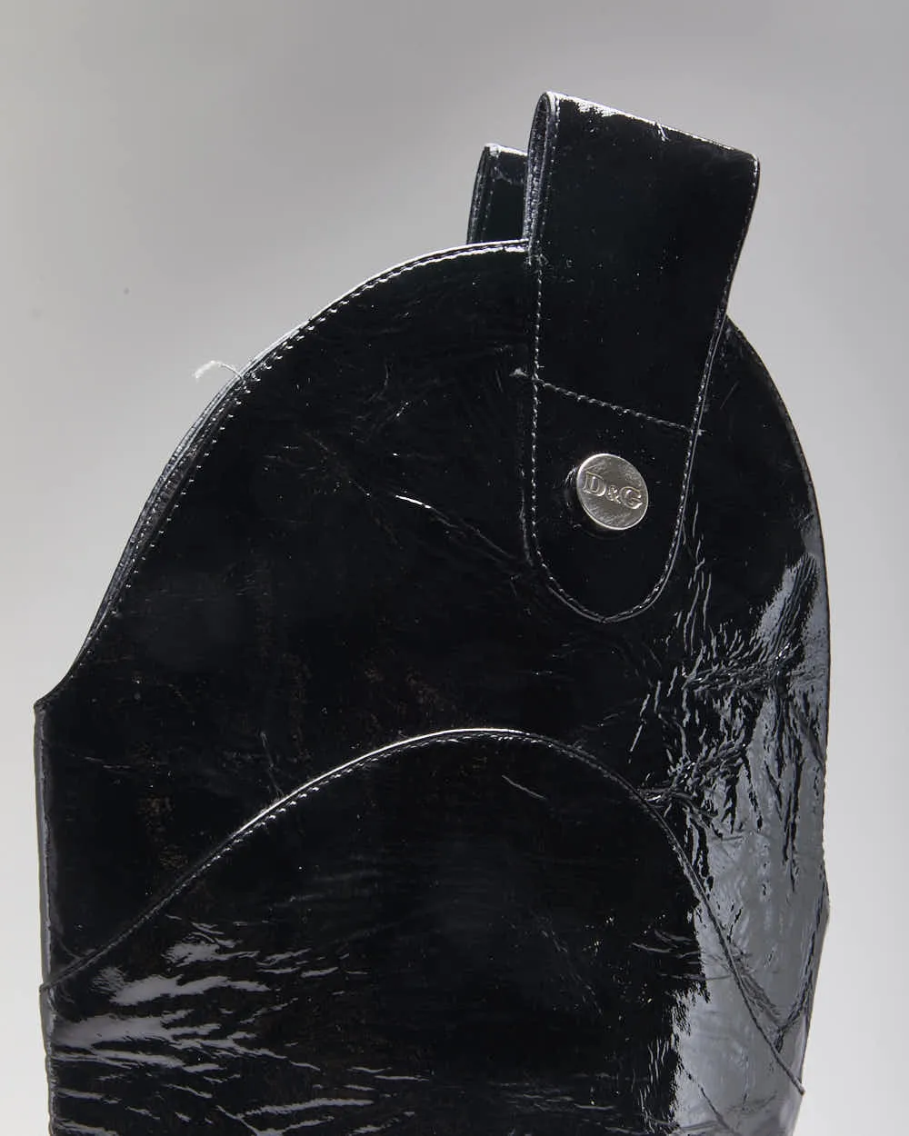 Vintage Dolce & Gabbana Patent High Heel Boots - UK4 sold by Rokit product image thumbnail 5