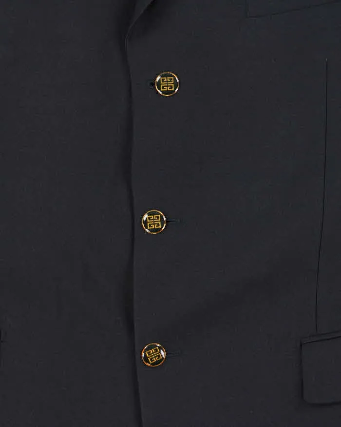 Vintage 90s Givenchy Navy Wool Blazer - L sold by Rokit product image thumbnail 4