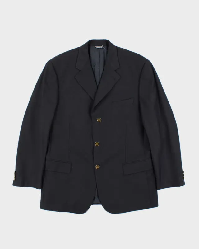 Vintage 90s Givenchy Navy Wool Blazer - L made by Givenchy