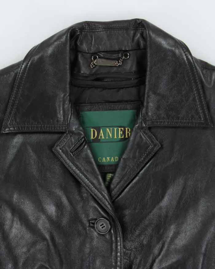 Vintage Danier Long Leather Jacket - XS sold by Rokit product image thumbnail 3