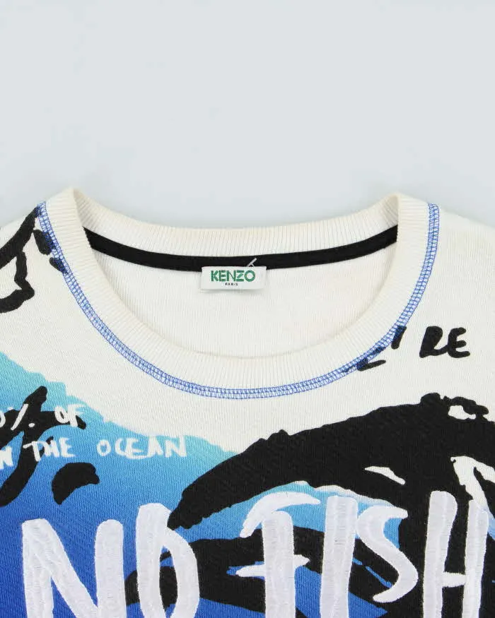 Kenzo No Fish No Nothing Crewneck Sweatshirt - L sold by Rokit product image thumbnail 3