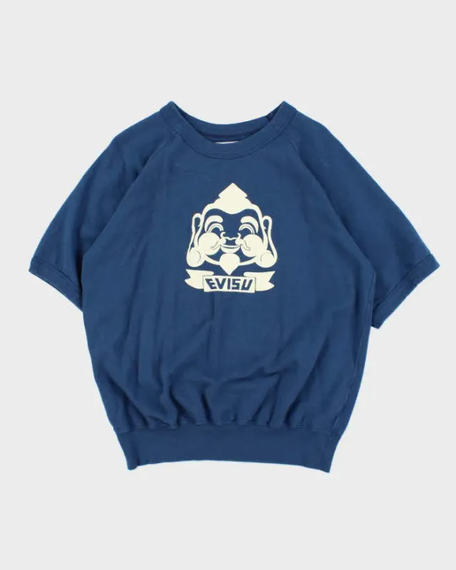 Vintage Y2K 00s Evisu Graphic Short Sleeve Crewneck Sweatshirt - L sold by Rokit