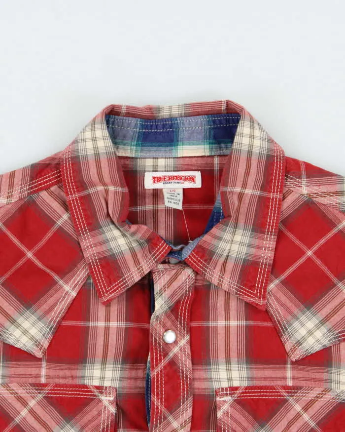 Vintage True Religion Western Checkered Shirt - L sold by Rokit product image thumbnail 3