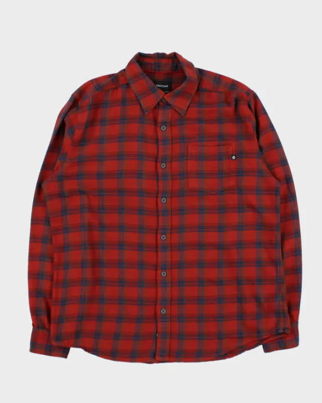 Vintage Marmot Plaid Oversized Shirt - L made by Rokit