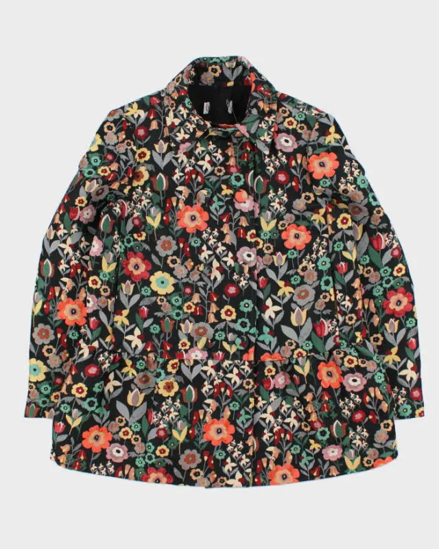 Vintage 00s Women's 
Valentino Red Floral Double Breasted Jacket - L made by Valentino