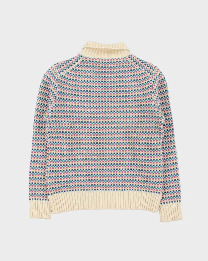 Vintage 1980s L.L Bean Patterned Collared Chunky Knit - L sold by Rokit product image thumbnail 2