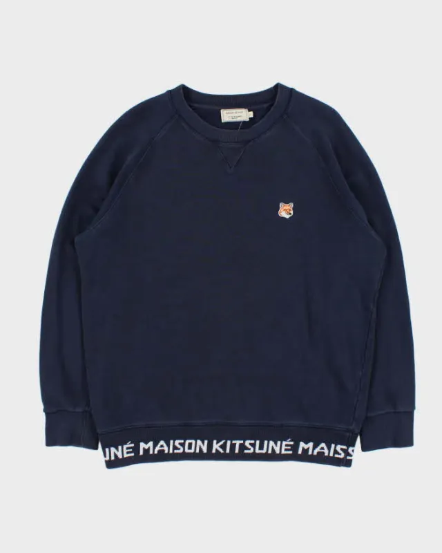 Maison Kitsune Fox Head Crewneck Sweatshirt - L sold by Rokit
