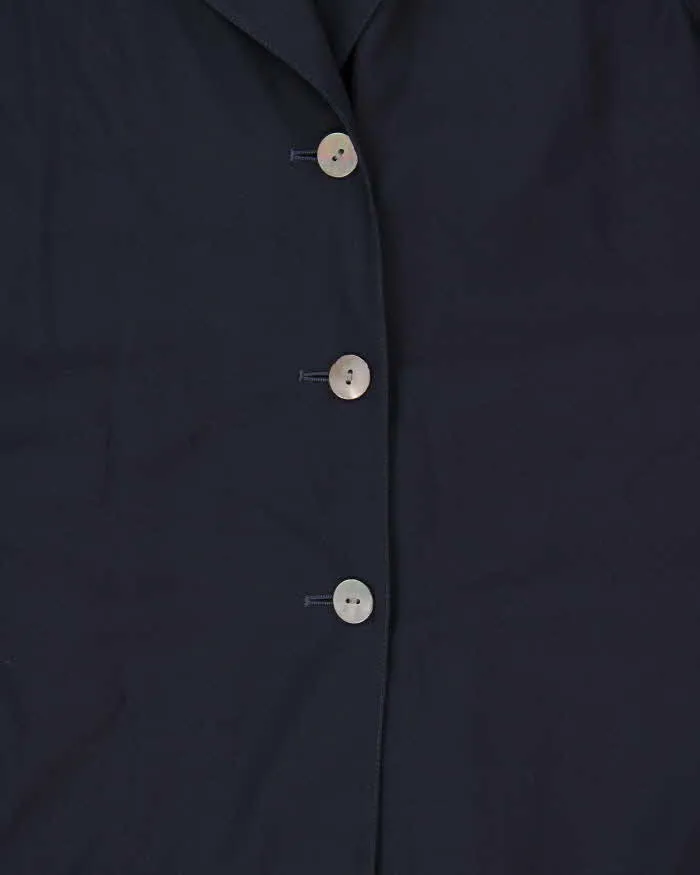 Vintage 1980s Women's Jaeger Wool Navy Oversized Overcoat - L sold by Rokit product image thumbnail 4