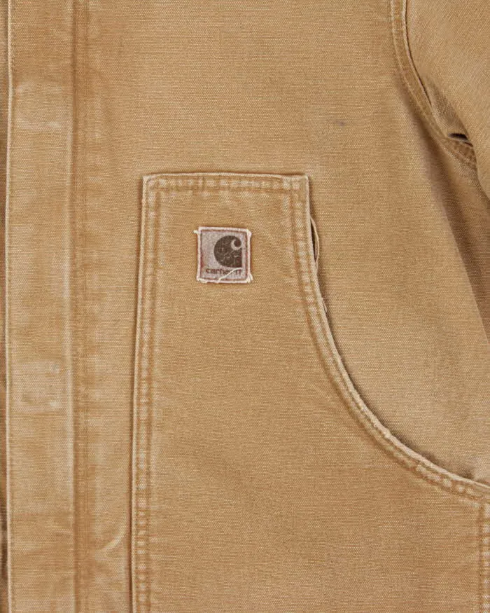 Vintage 00s Carhartt J164 Brown Sherpa Lined Oversized Workwear Jacket - S sold by Rokit product image thumbnail 4