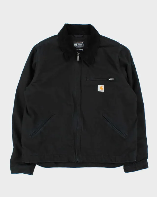 Carhartt Detroit Blanket Lined Black Oversized Workwear Jacket - L sold by Rokit