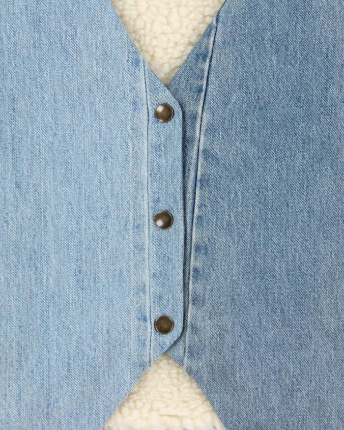 Rokit Originals Denver Denim Waistcoat - S sold by Rokit product image thumbnail 3