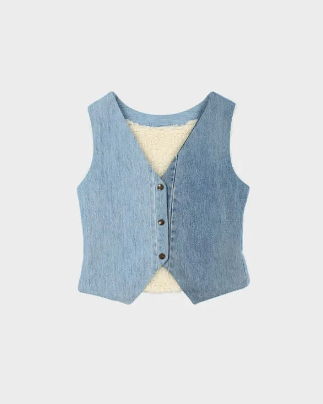 Rokit Originals Denver Denim Waistcoat - S sold by Rokit