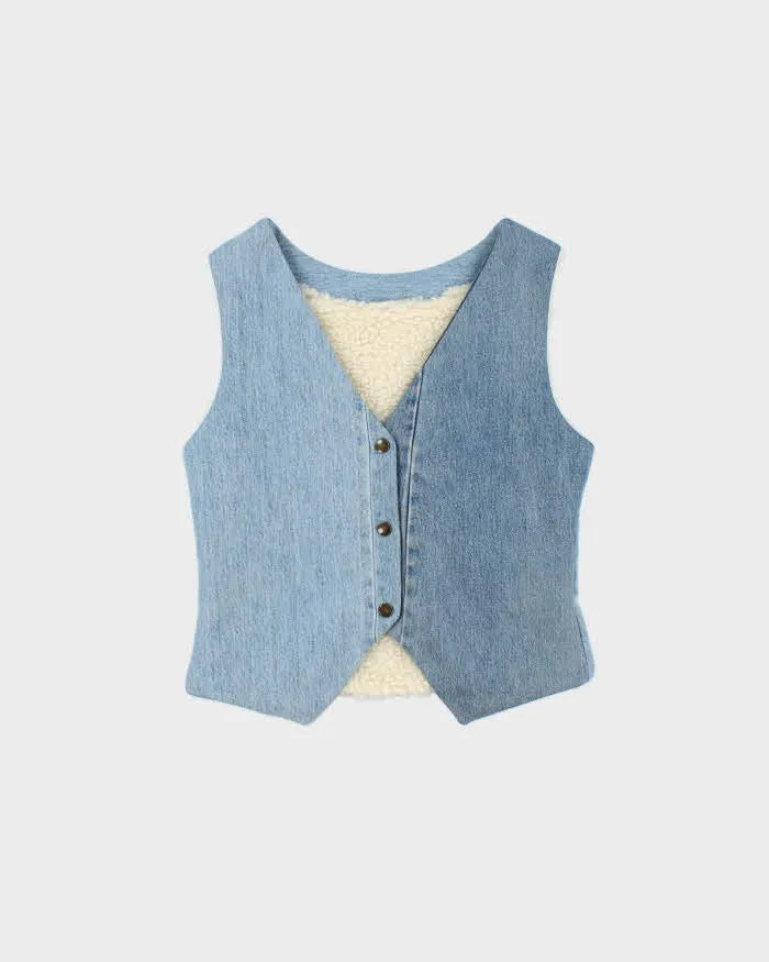 Rokit Originals Denver Denim Waistcoat - S sold by Rokit