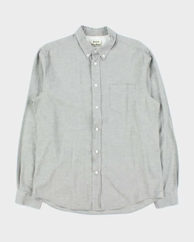Acne Studios Isherwood Grey Long Sleeve Button Down Shirt - XL sold by Rokit