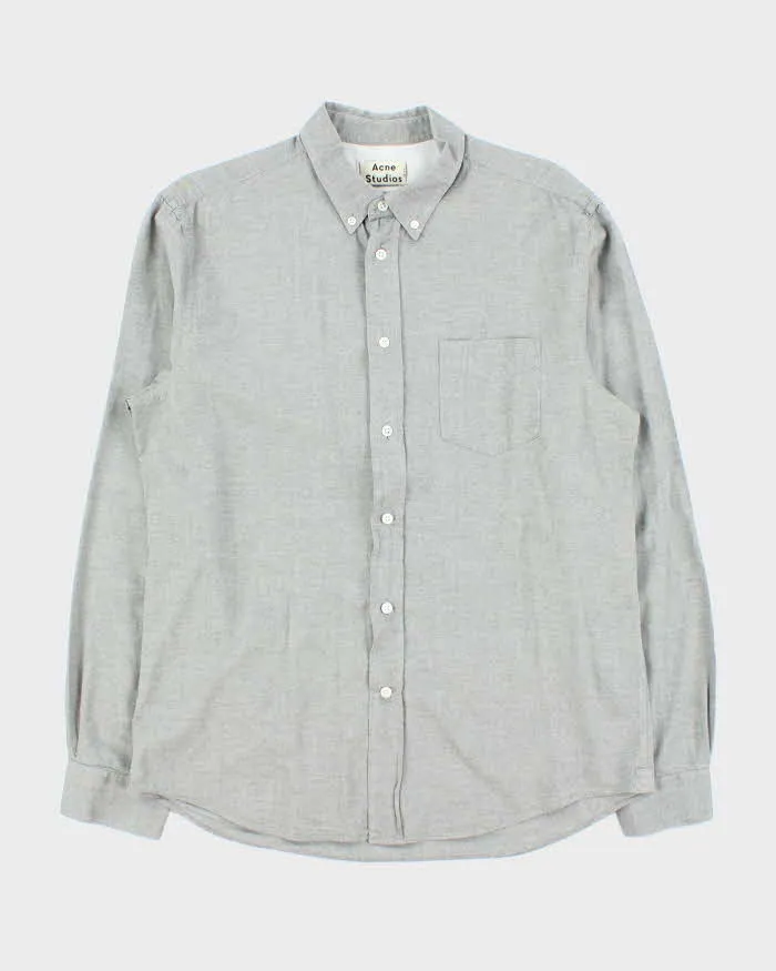Acne Studios Isherwood Grey Long Sleeve Button Down Shirt - XL sold by Rokit