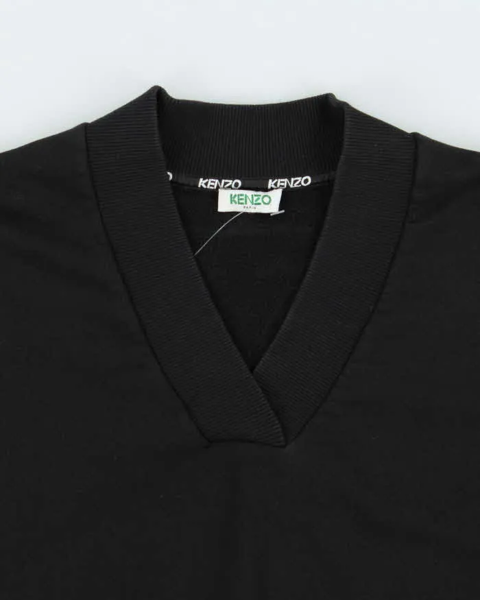 Kenzo Spell Out V-Neck 3/4 Sleeve Crewneck Sweatshirt - M sold by Rokit product image thumbnail 3