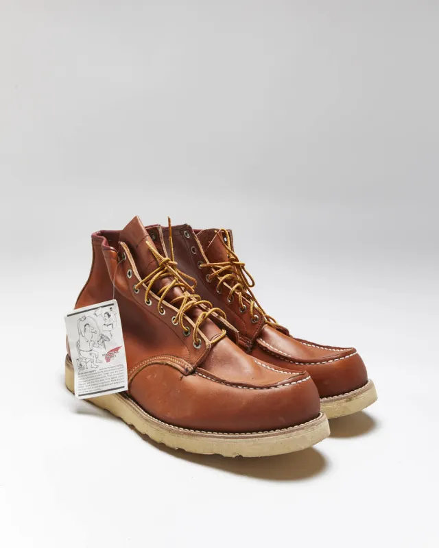 DSWT Vintage 1990s Red Wing Irish Setter Heritage Classic 6 Inch Moc Toe Leather Boots - UK13 sold by Rokit