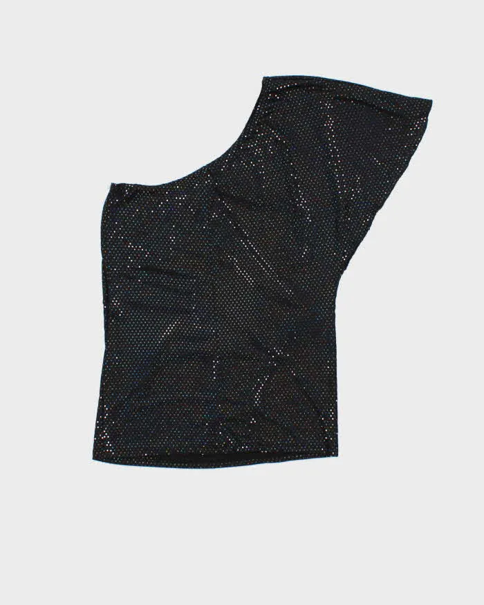 Vintage Y2k 00s Charlotte Russe One Shoulder Sequin Top - S sold by Rokit product image thumbnail 2