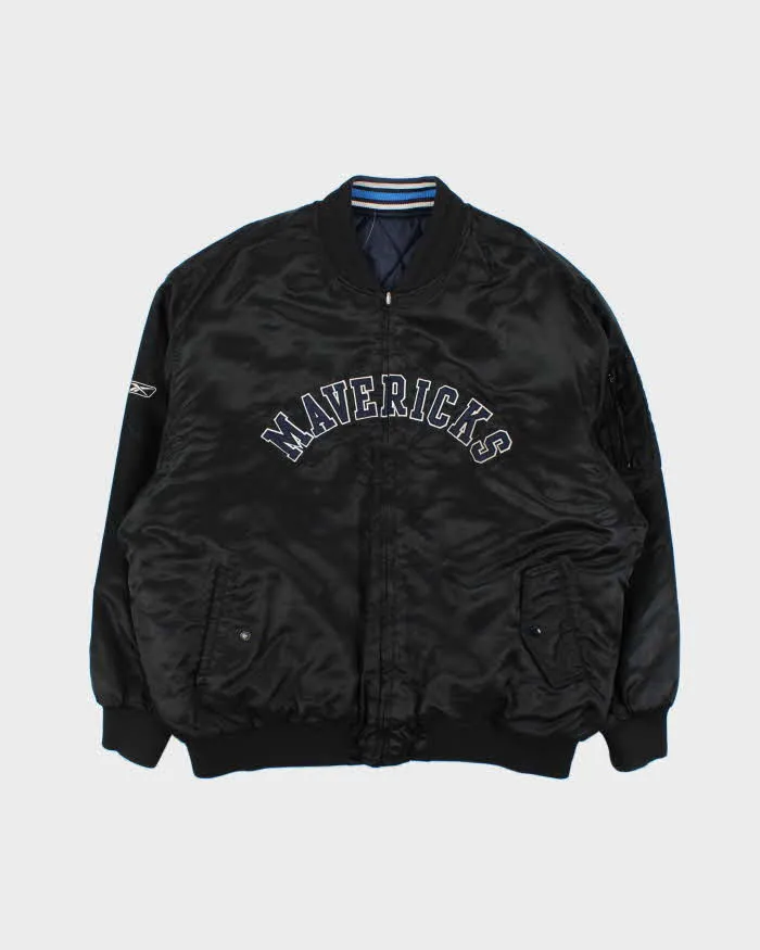Vintage 00s Reebok Mavericks NBA Reversible Bomber Jacket - XXL sold by Rokit