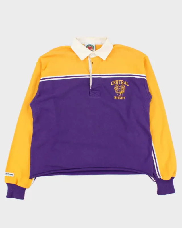 Vintage 1990s Barbarian Long Sleeve Rugby Shirt - M sold by Rokit