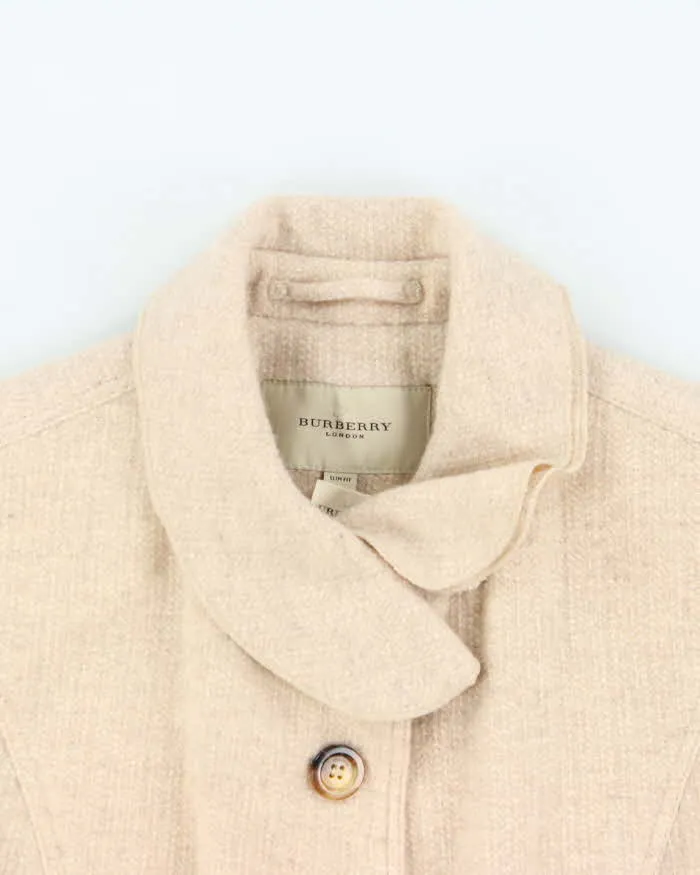 Vintage Women's 00s Burberry Cashmere Blend Collared Jacket - XS sold by Rokit product image thumbnail 3