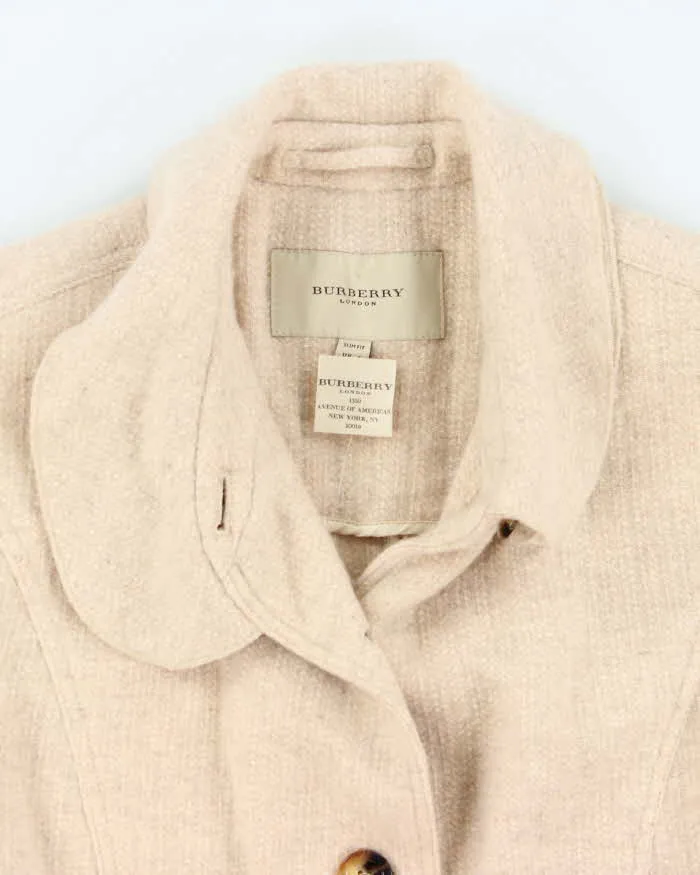 Vintage Women's 00s Burberry Cashmere Blend Collared Jacket - XS sold by Rokit product image thumbnail 4