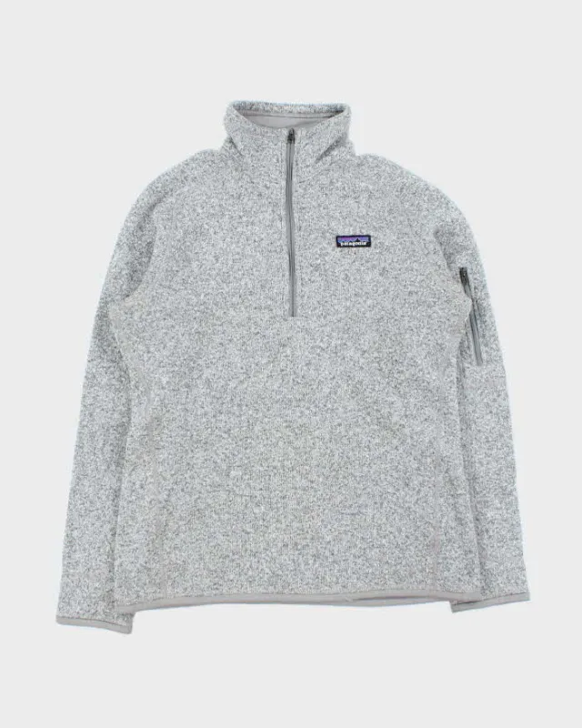 Patagonia Grey Quarter-Zip Fleece - L sold by Rokit
