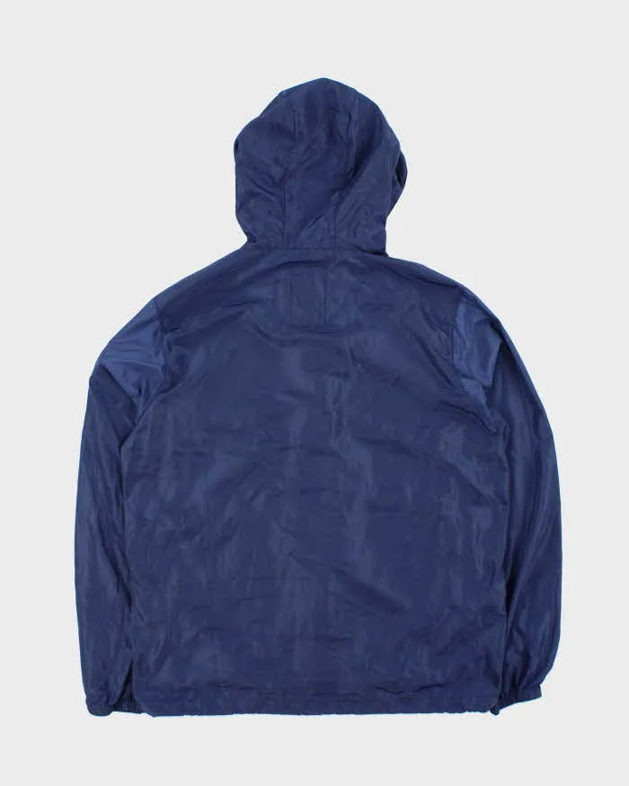 Vintage Prada Sport Blue Soft Shell Shimmer Zip-Up Hooded Windbreaker - XXL sold by Rokit product image thumbnail 2