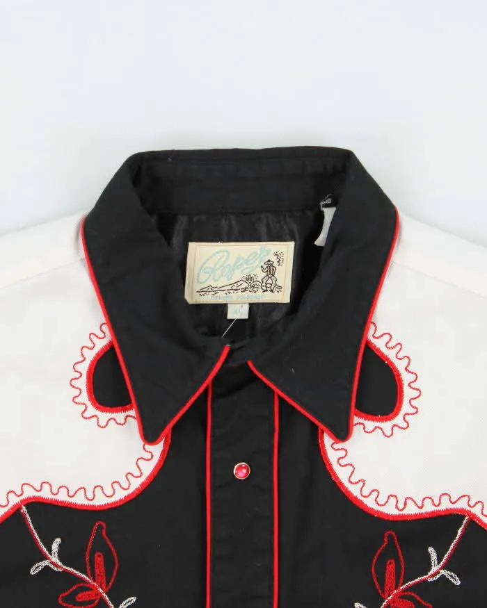 Vintage Y2K 00s Roper Black Embroidered Snap Button Western Long Sleeve Shirt - XL sold by Rokit product image thumbnail 3