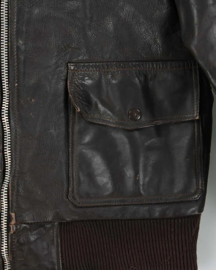 Vintage 1960s Brimaco Horsehide G-1 Leather Flight Jacket - L sold by Rokit product image thumbnail 5