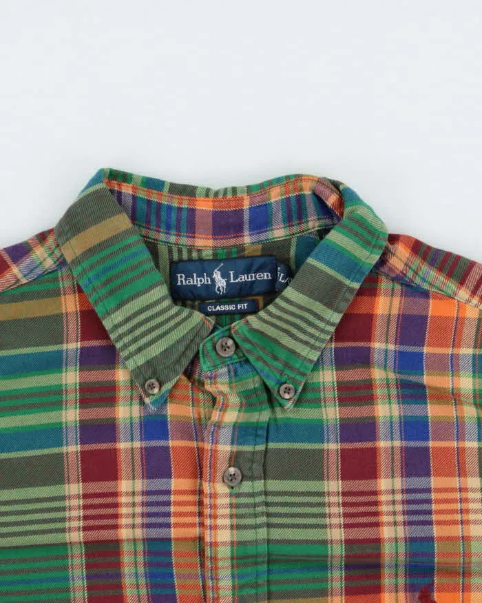 Vintage 1990s Polo Ralph Lauren Check Classic Fit Long Sleeve Shirt - L sold by Rokit product image thumbnail 3