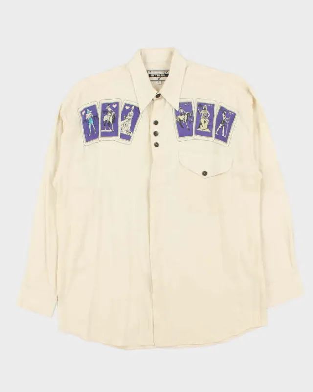 Vintage 1970s Steel Western Graphic Shirt - M sold by Rokit