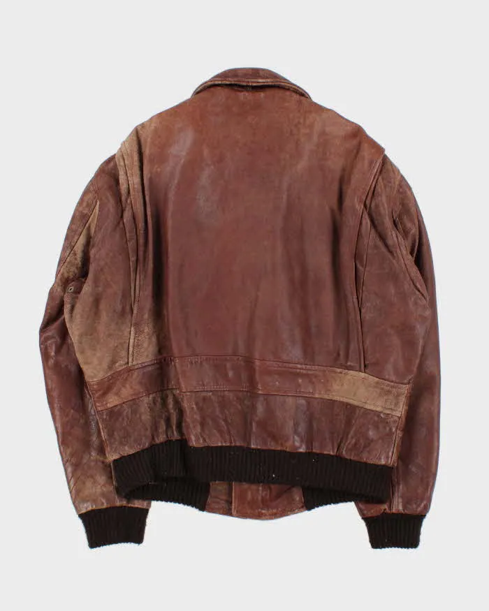 Vintage 1970s Diamonds Leather Air & Navy GW1 Leather Flight Jacket - XL sold by Rokit product image thumbnail 2