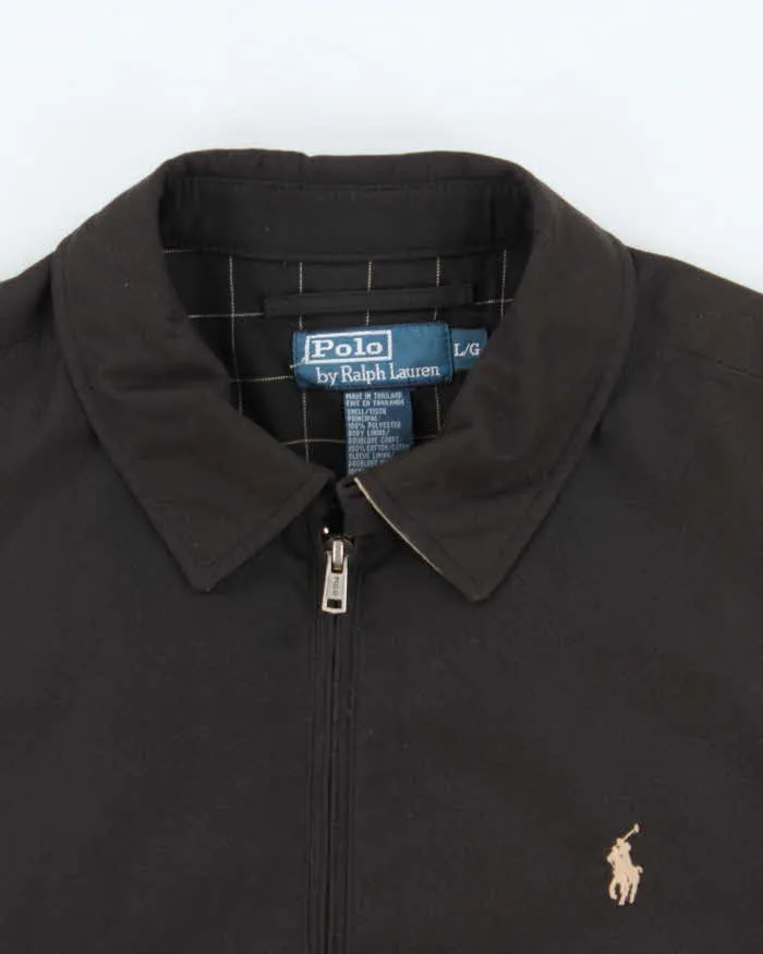 Vintage 00s Polo Ralph Lauren Black Harrington Jacket - L sold by Rokit product image thumbnail 3