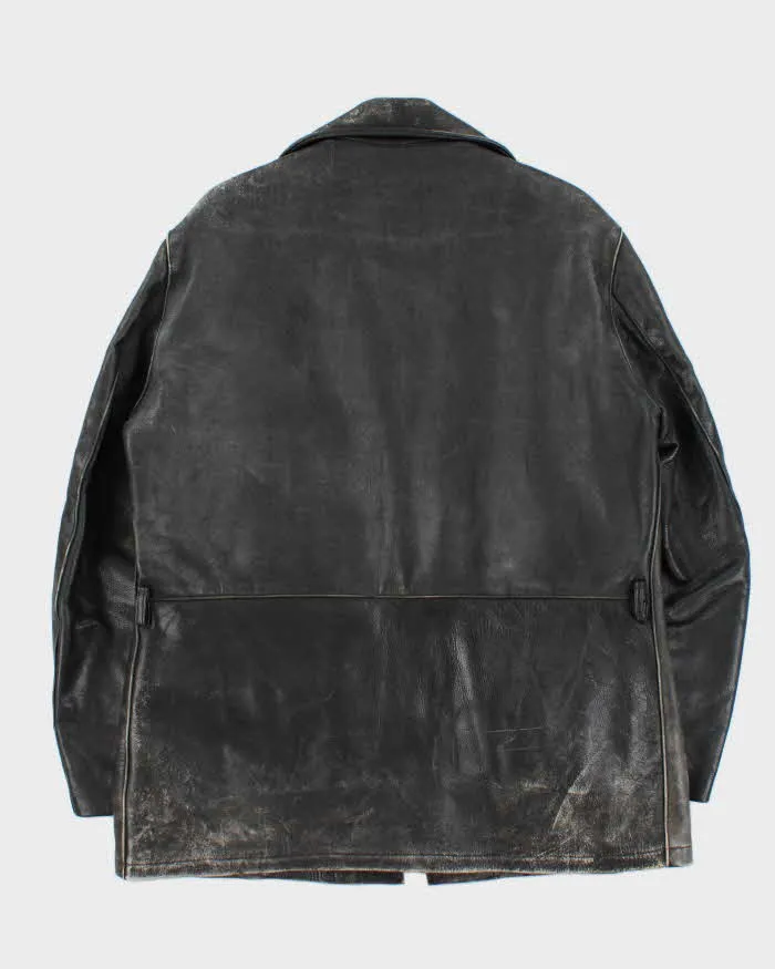 Vintage 1970s Stagg Australian Plaid Lined Long Leather Jacket - XL sold by Rokit product image thumbnail 2