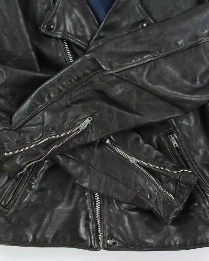 Vintage 1960s Horsehide Leather Classic US Biker Jacket - M sold by Rokit product image thumbnail 5
