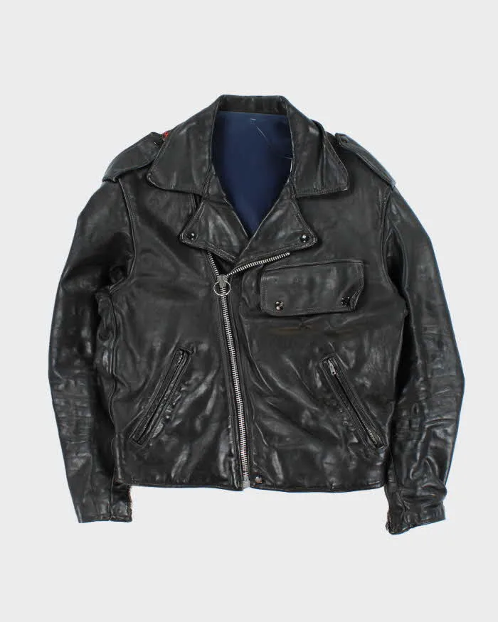 Vintage 1960s Horsehide Leather Classic US Biker Jacket - M sold by Rokit