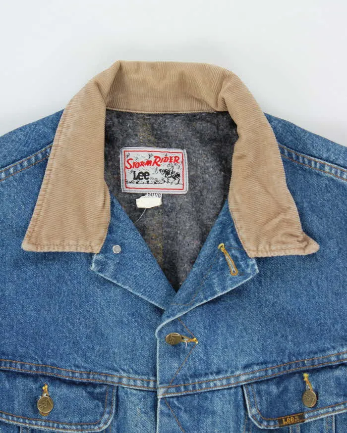 Vintage 1990s Lee Storm Rider Blanket Lined Oversized Denim Jacket - L sold by Rokit product image thumbnail 3