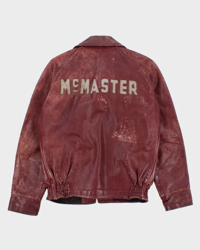 Vintage 1972 Capelli 'McMaster University Hamilton' Leather Varsity Jacket - M sold by Rokit product image thumbnail 2