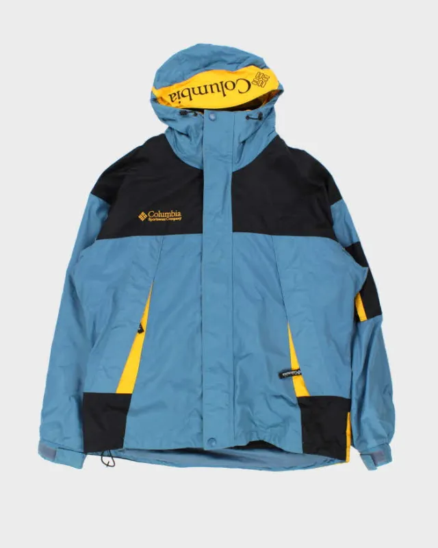 Vintage 1990s Columbia Dual Layer Fleece Lined Hooded Jacket - L sold by Rokit