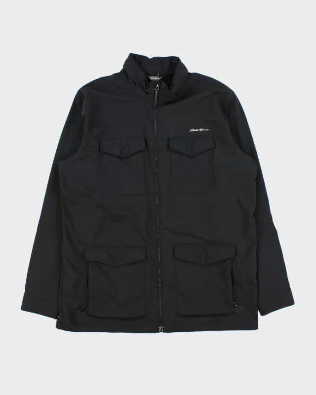 Vintage Eddie Bauer Black Technical Packable Hood Jacket - XL made by Eddie Bauer