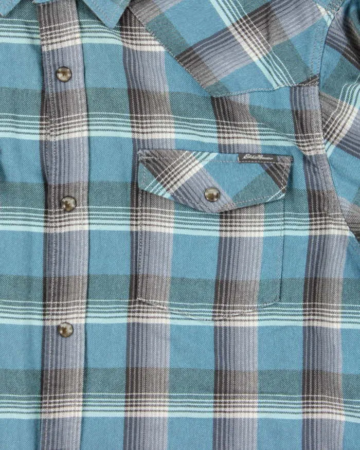Vintage Eddie Bauer Long Sleeve Western Style Flannel Shirt - L sold by Rokit product image thumbnail 4