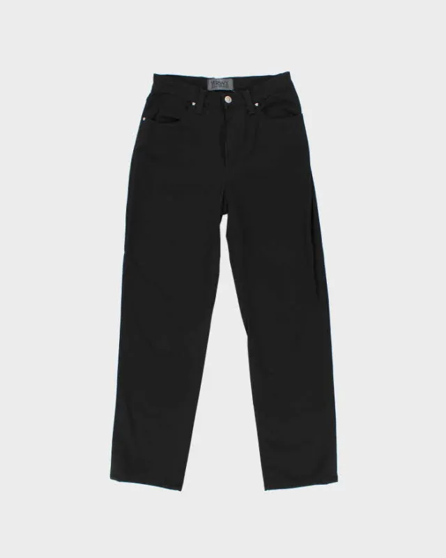 Vintage 1990s Versace Jeans Couture Straight Leg Trousers - W28 L27 sold by Rokit